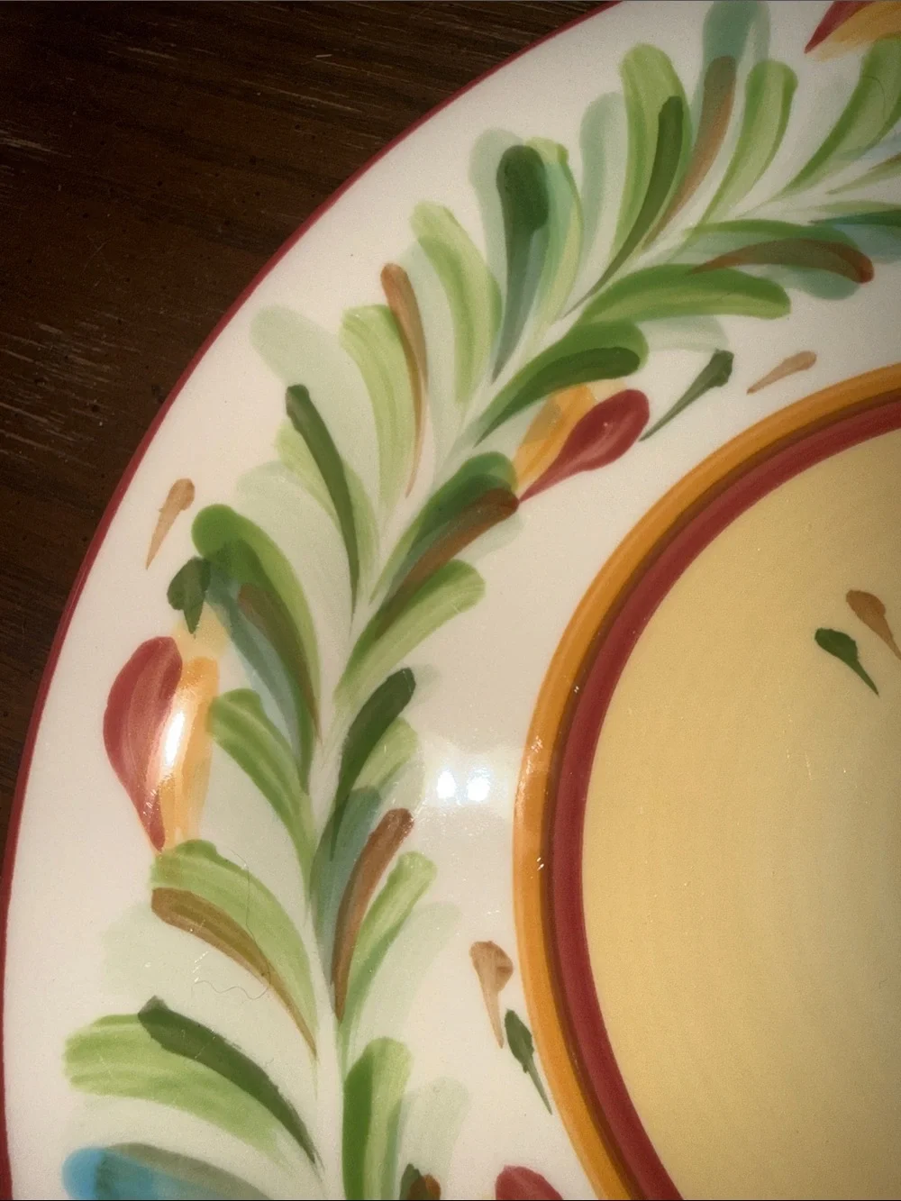 Gail Pittman Pottery Southern Living Sienna Dinner Plate Handpainted
